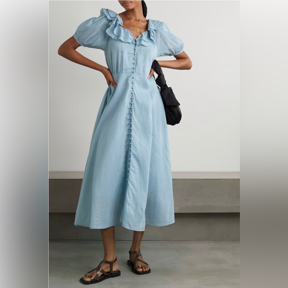 NWT The Great the Sunrise Dress, cornflower blue, size 1